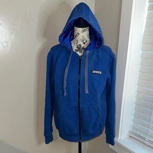 Blue Men's Hoodie Jacket